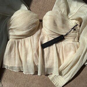 NWT House of Harlow 1960 X REVOLVE Burna Blouse